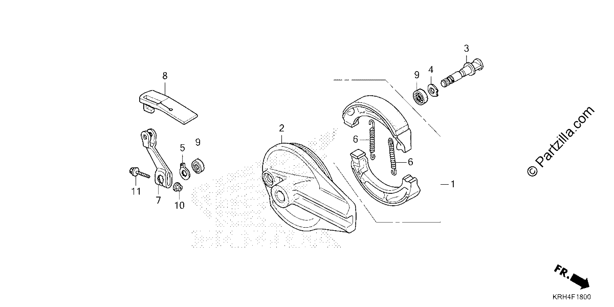 Diagrama de REAR BRAKE PANEL