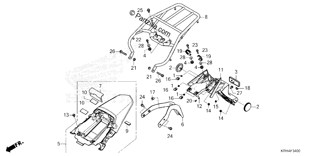 Diagrama de REAR FENDER