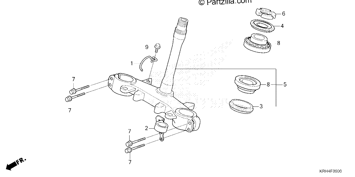 Diagrama de STEERING STEM