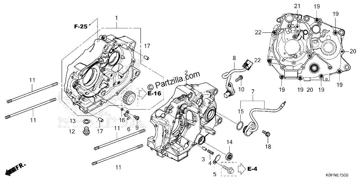 Diagrama de CRANKCASE