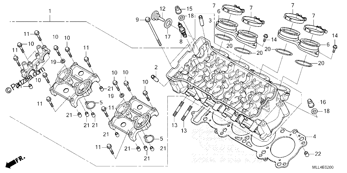 Diagrama de CYLINDER HEAD