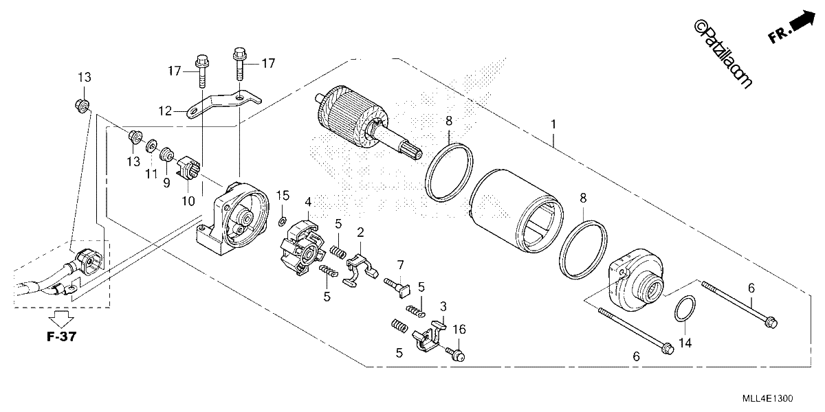 Diagrama de STARTER MOTOR