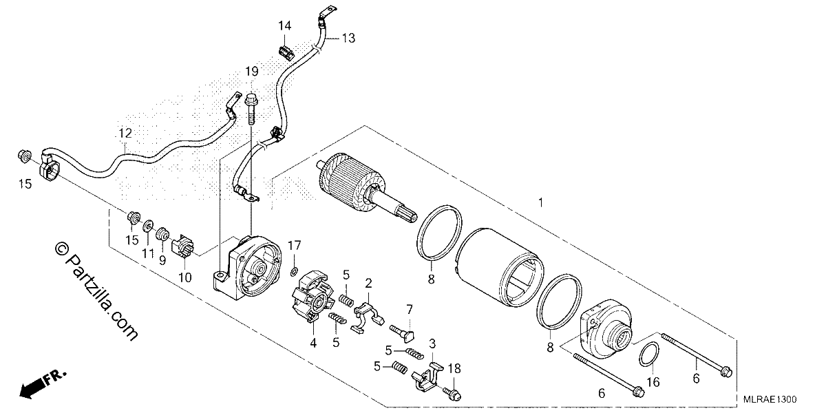 Diagrama de STARTER MOTOR