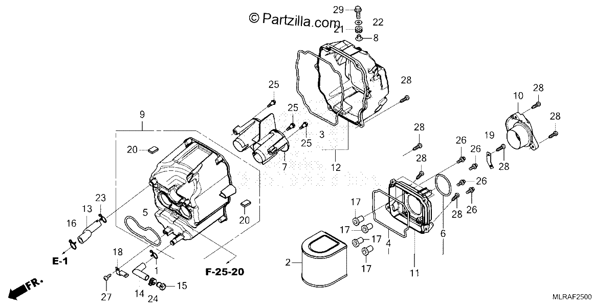 Diagrama de AIR CLEANER