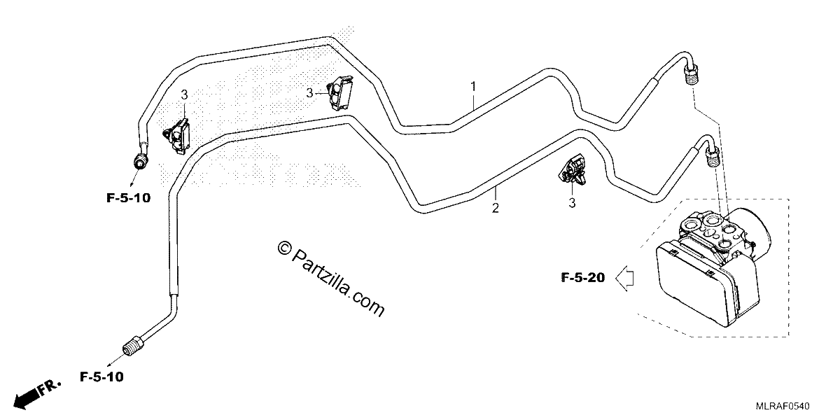 Diagrama de BRAKE PIPE