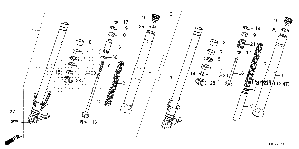 Diagrama de FRONT FORK