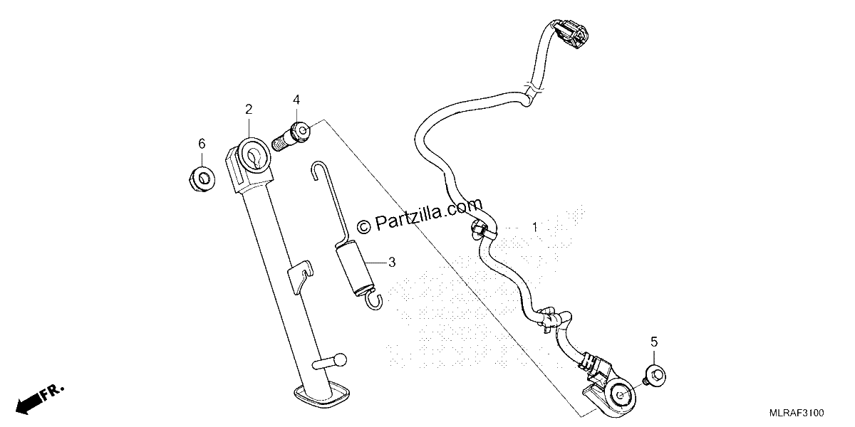Diagrama de SIDE STAND