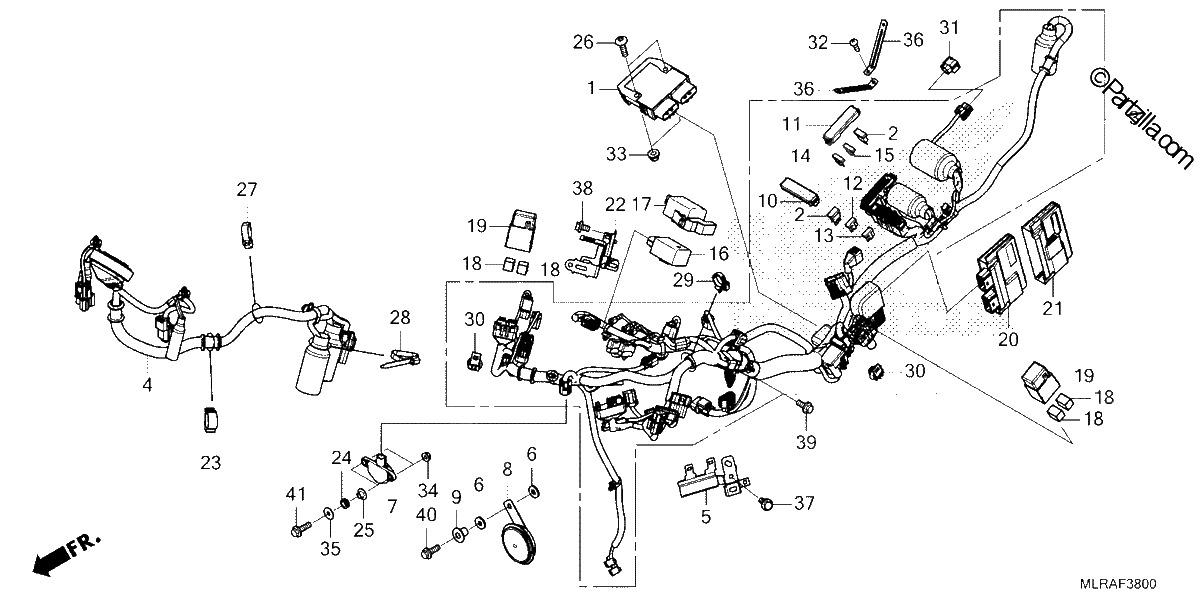 Diagrama de WIRE HARNESS