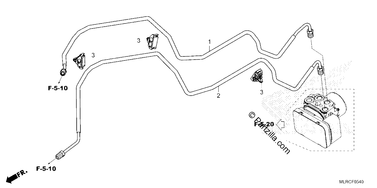 Diagrama de BRAKE PIPE
