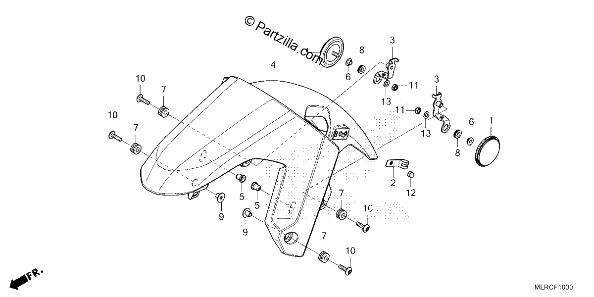 Diagrama de FRONT FENDER