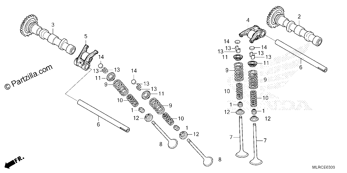 Diagrama de CAMSHAFT VALVE
