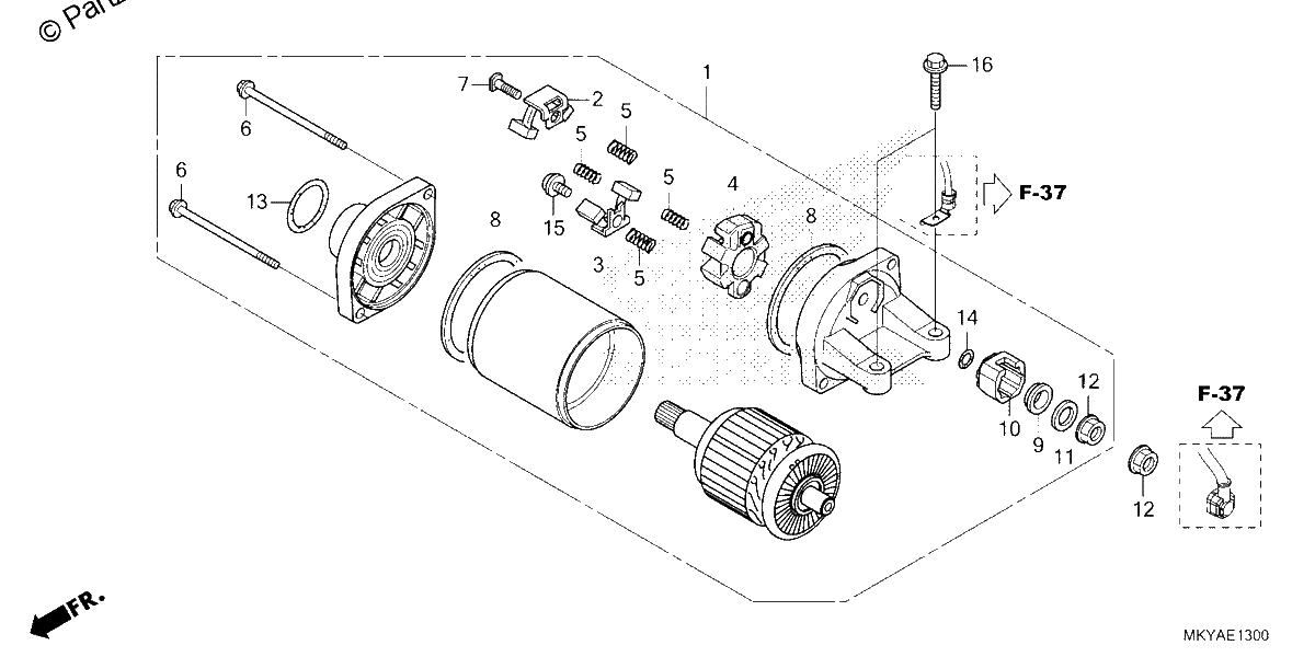 Diagrama de STARTING MOTOR