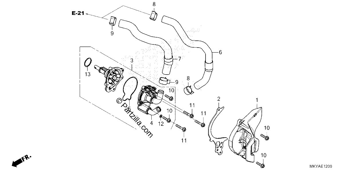 Diagrama de WATER PUMP