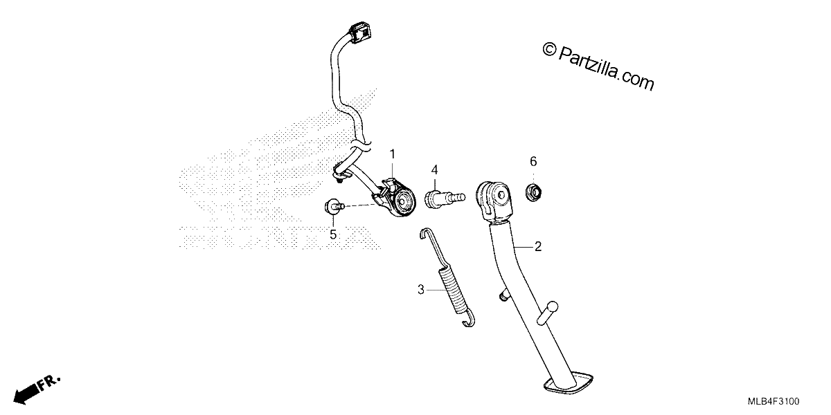 Diagrama de SIDE STAND