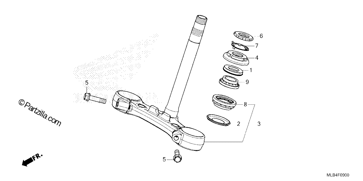 Diagrama de STEERING STEM