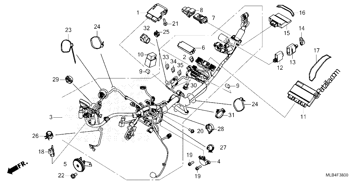 Diagrama de WIRE HARNESS