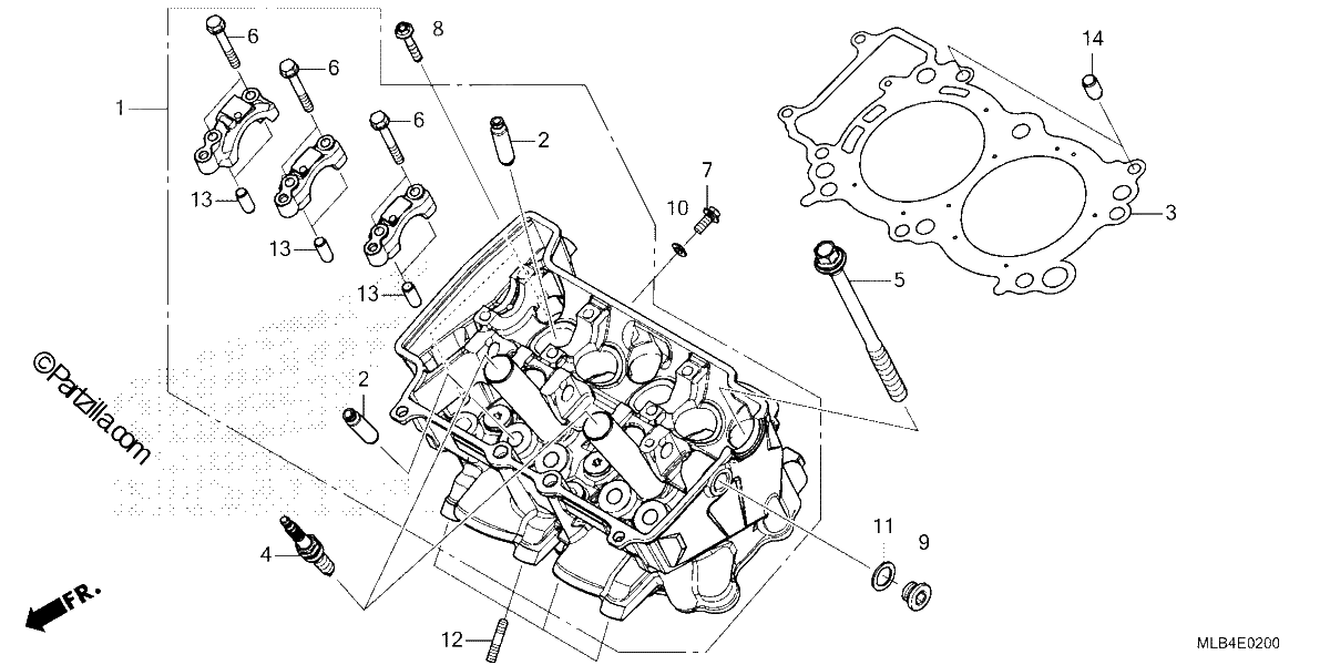 Diagrama de CYLINDER HEAD
