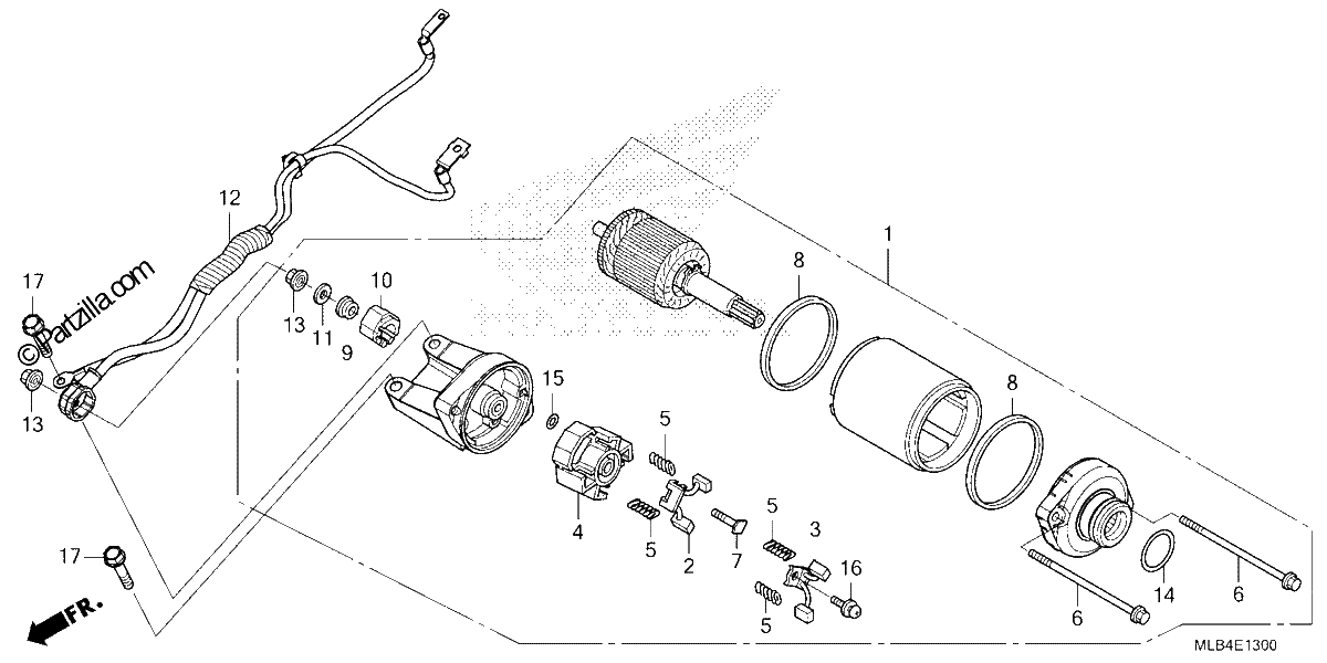 Diagrama de STARTER MOTOR