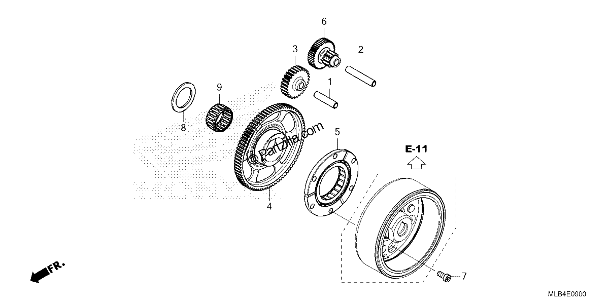 Diagrama de STARTING CLUTCH