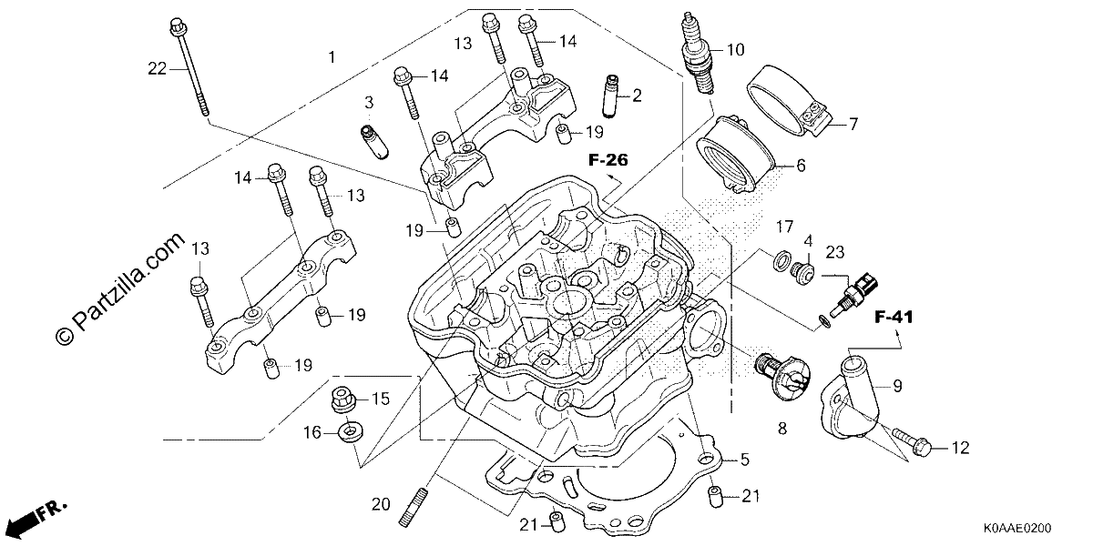 Diagrama de CYLINDER HEAD