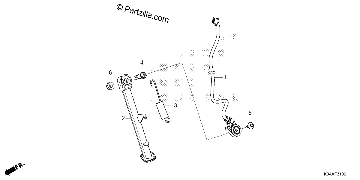 Diagrama de SIDE STAND