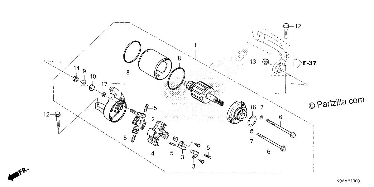 Diagrama de STARTER MOTOR