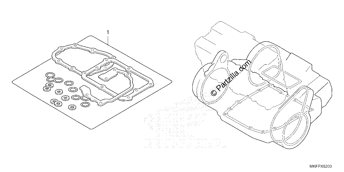 Diagrama de GASKET KIT B
