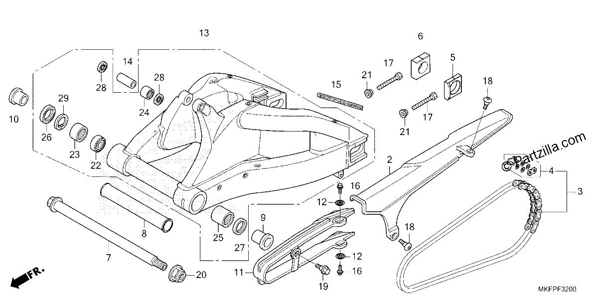 Diagrama de SWINGARM