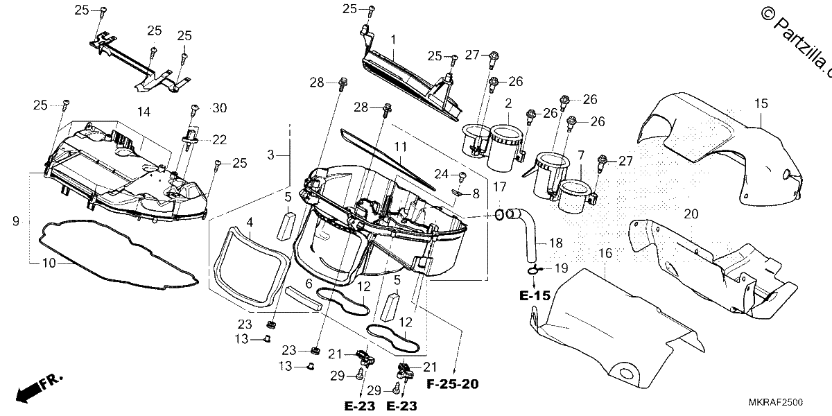 Diagrama de AIR CLEANER