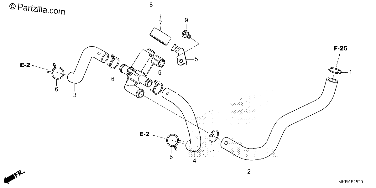 Diagrama de AIR INJECTION CONTROL VALVE