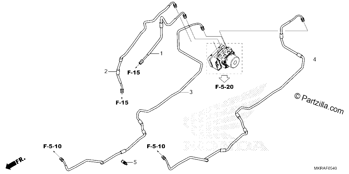 Diagrama de BRAKE PIPE