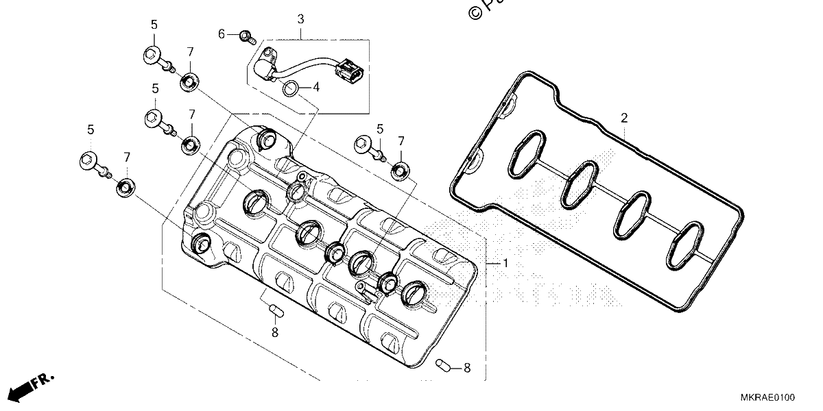 Diagrama de CYLINDER HEAD COVER