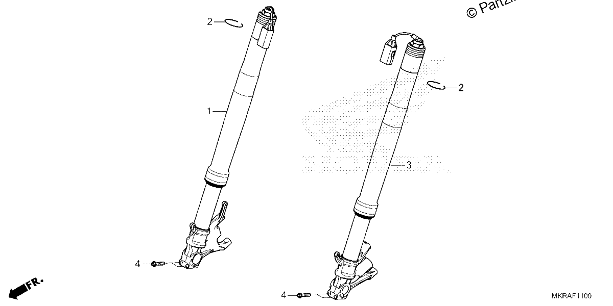 Diagrama de FRONT FORK