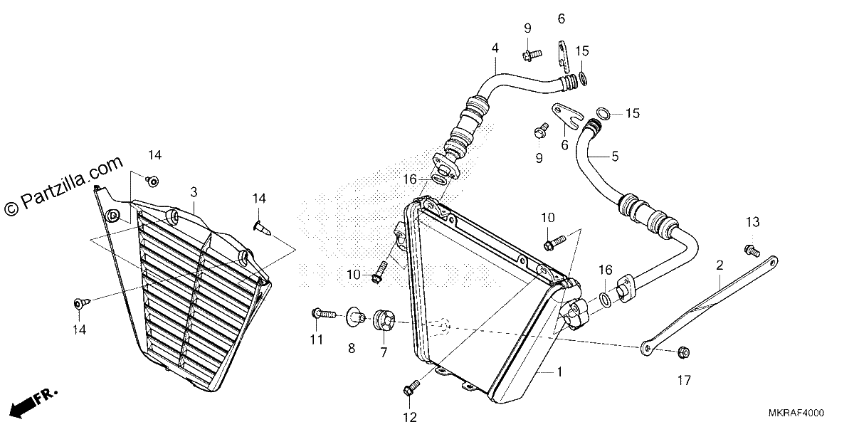 Diagrama de OIL COOLER