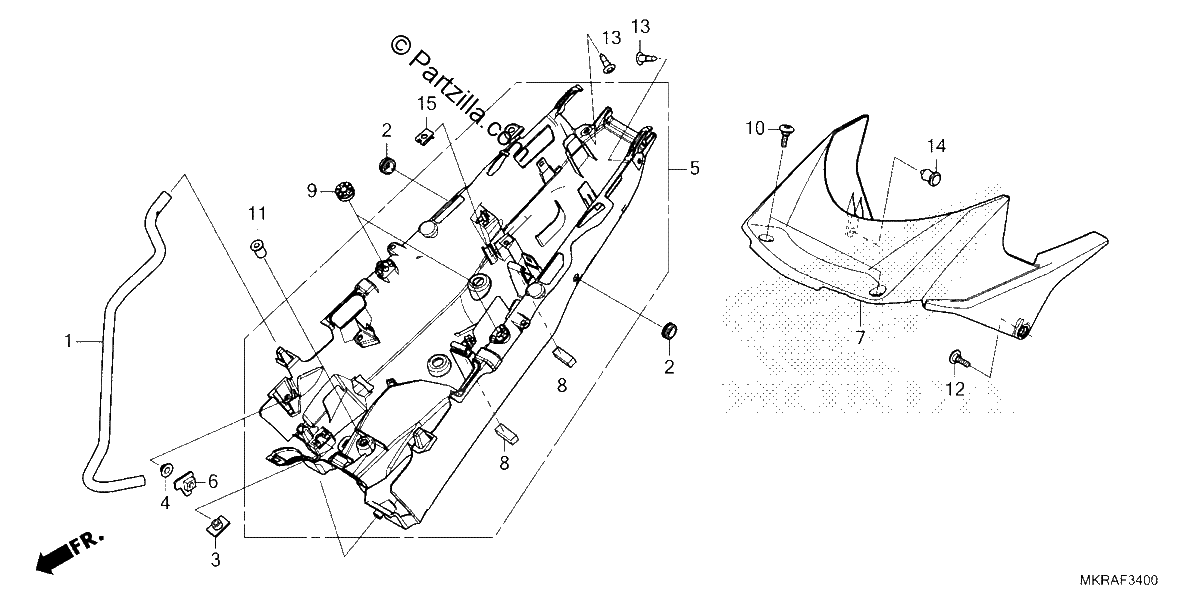 Diagrama de REAR FENDER