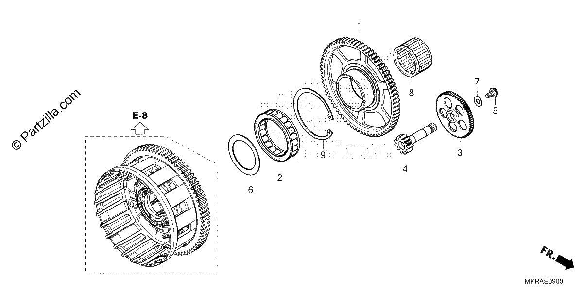 Diagrama de STARTING CLUTCH