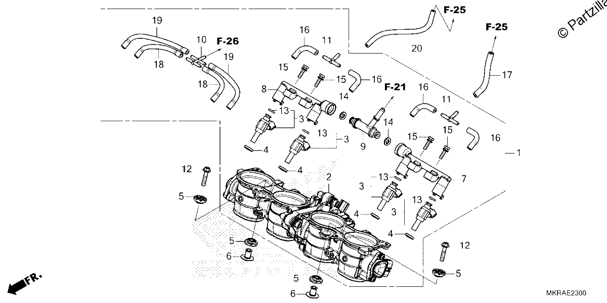 Diagrama de THROTTLE BODY