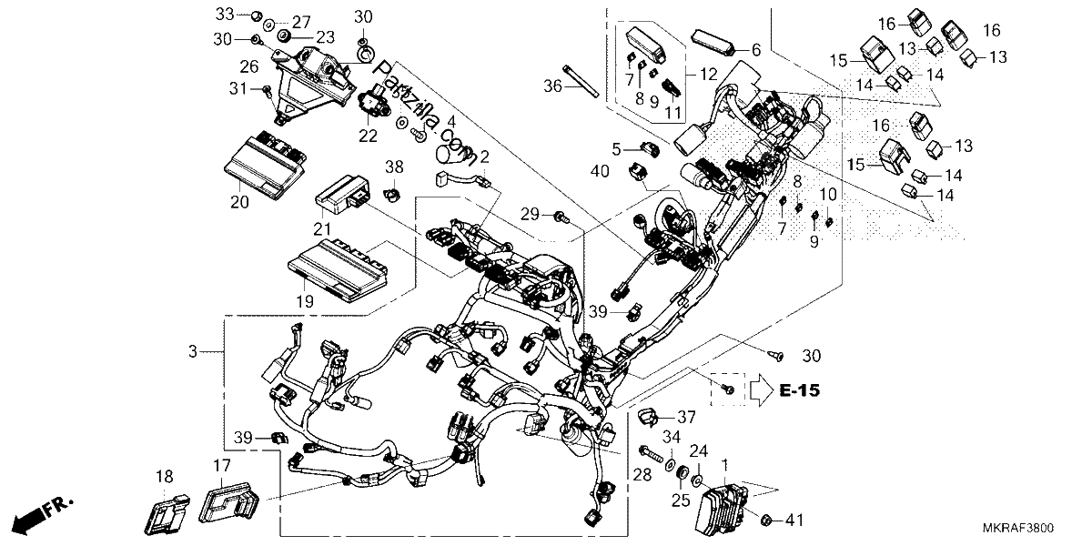 Diagrama de WIRE HARNESS