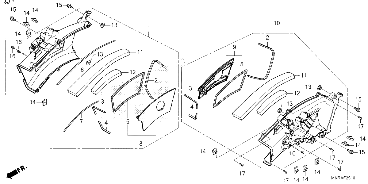 Diagrama de AIR INTAKE DUCT