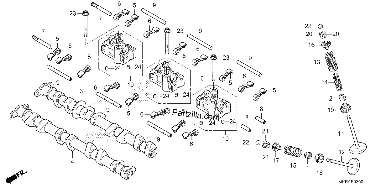 Diagrama de CAMSHAFT VALVE