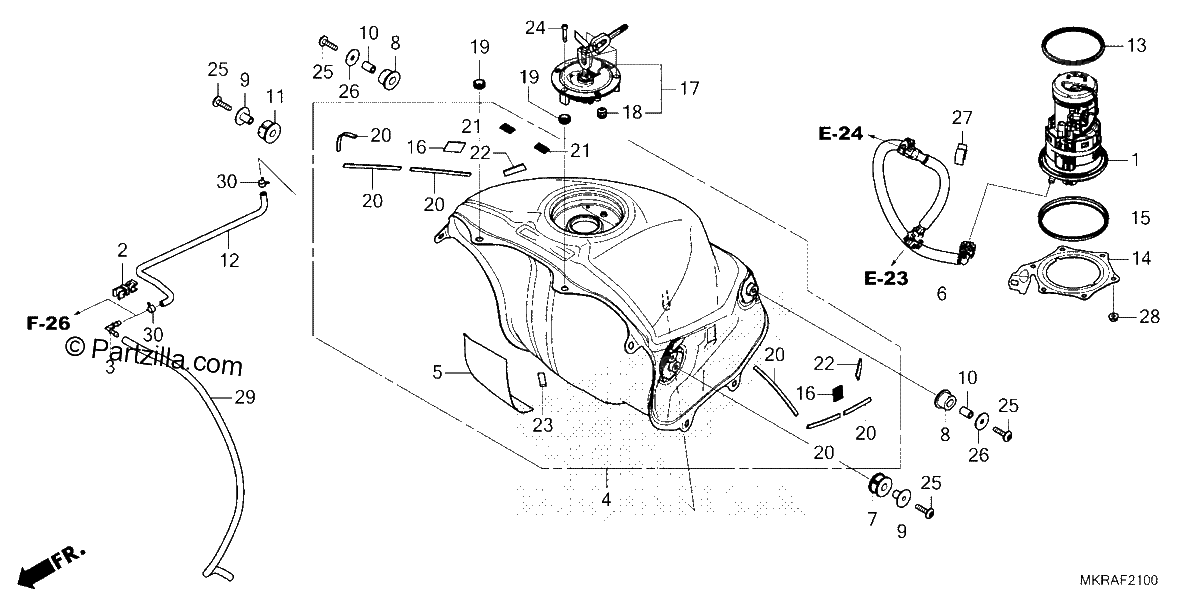 Diagrama de FUEL TANK FUEL PUMP