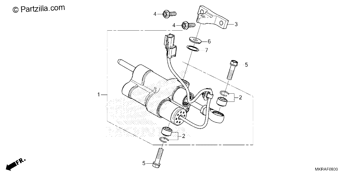 Diagrama de STEERING DAMPER