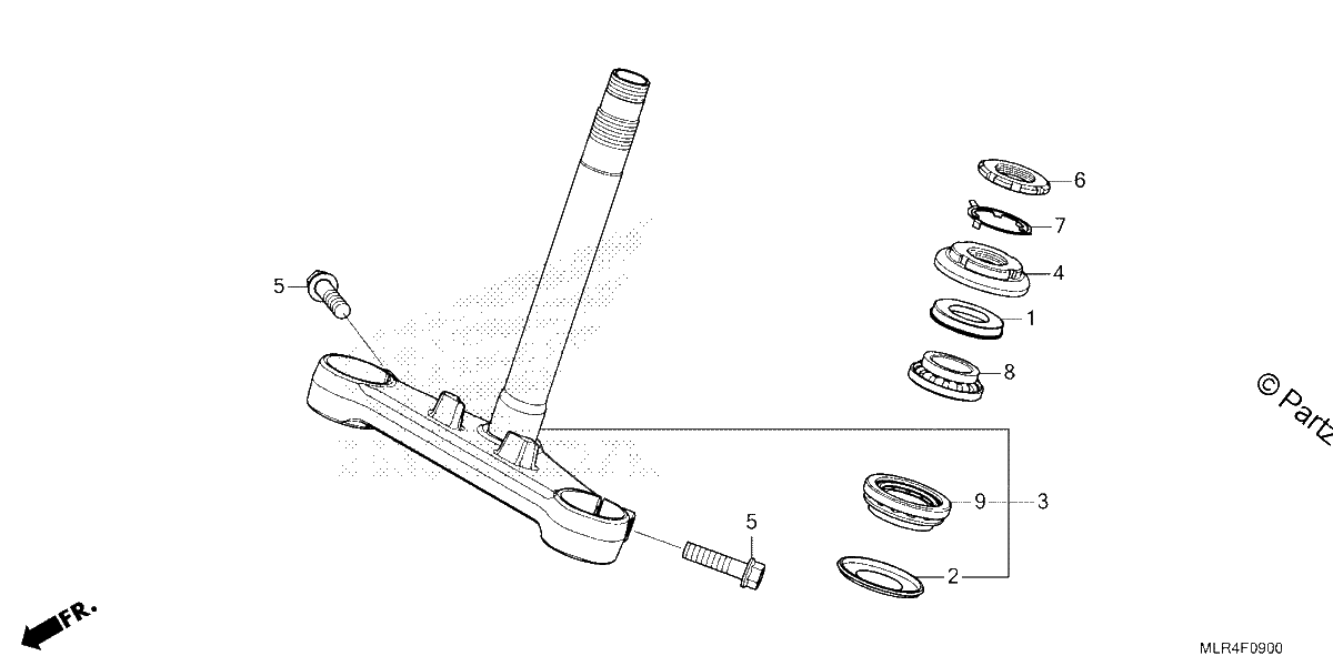 Diagrama de STEERING STEM