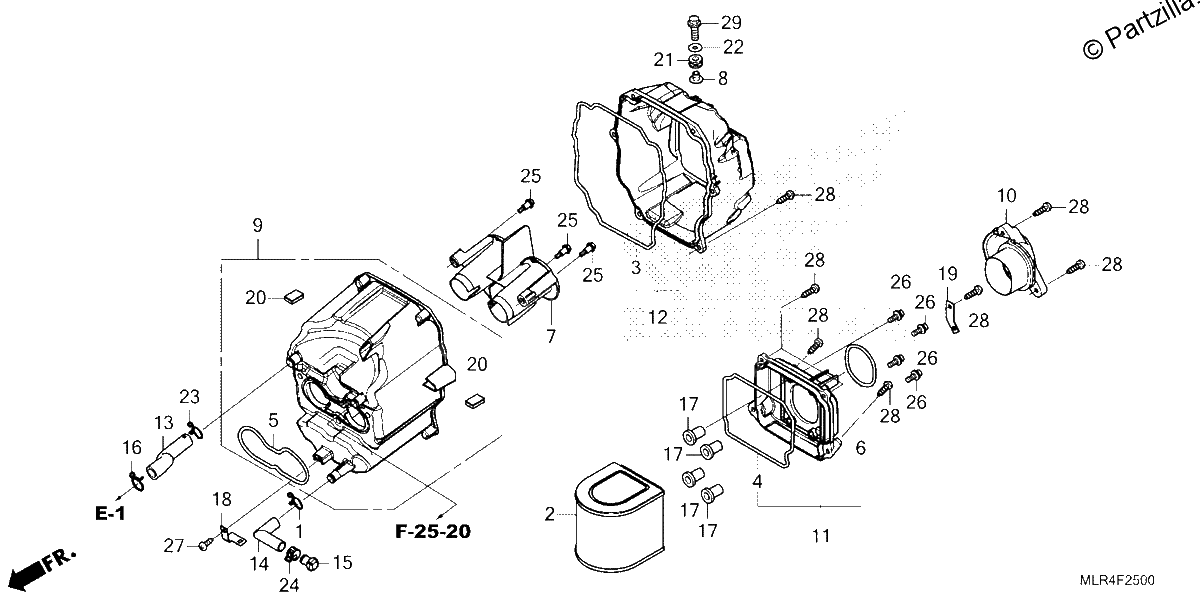 Diagrama de AIR CLEANER