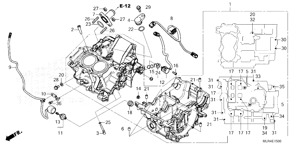 Diagrama de CRANKCASE