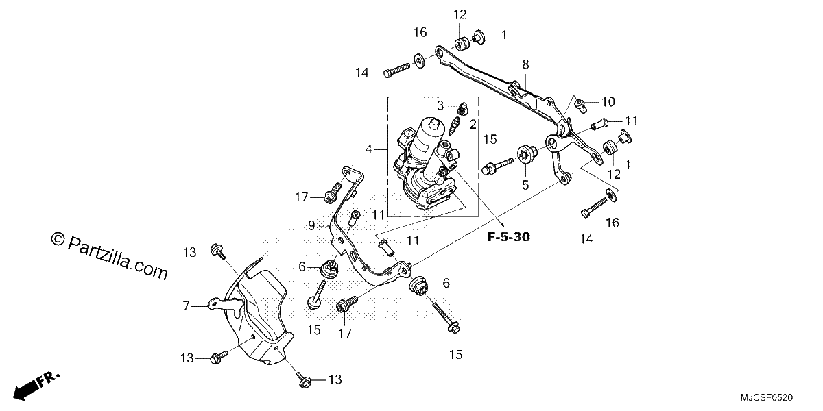 Diagrama de FRONT POWER UNIT 1