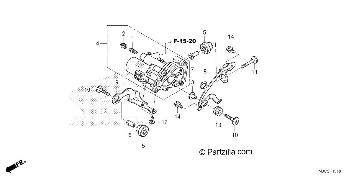 Diagrama de REAR POWER UNIT 1