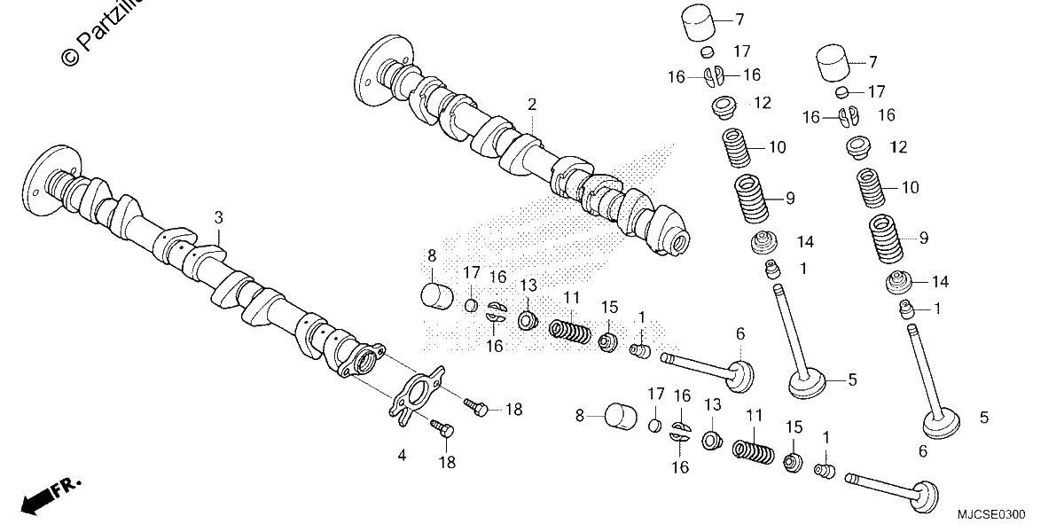 Diagrama de CAMSHAFT VALVE