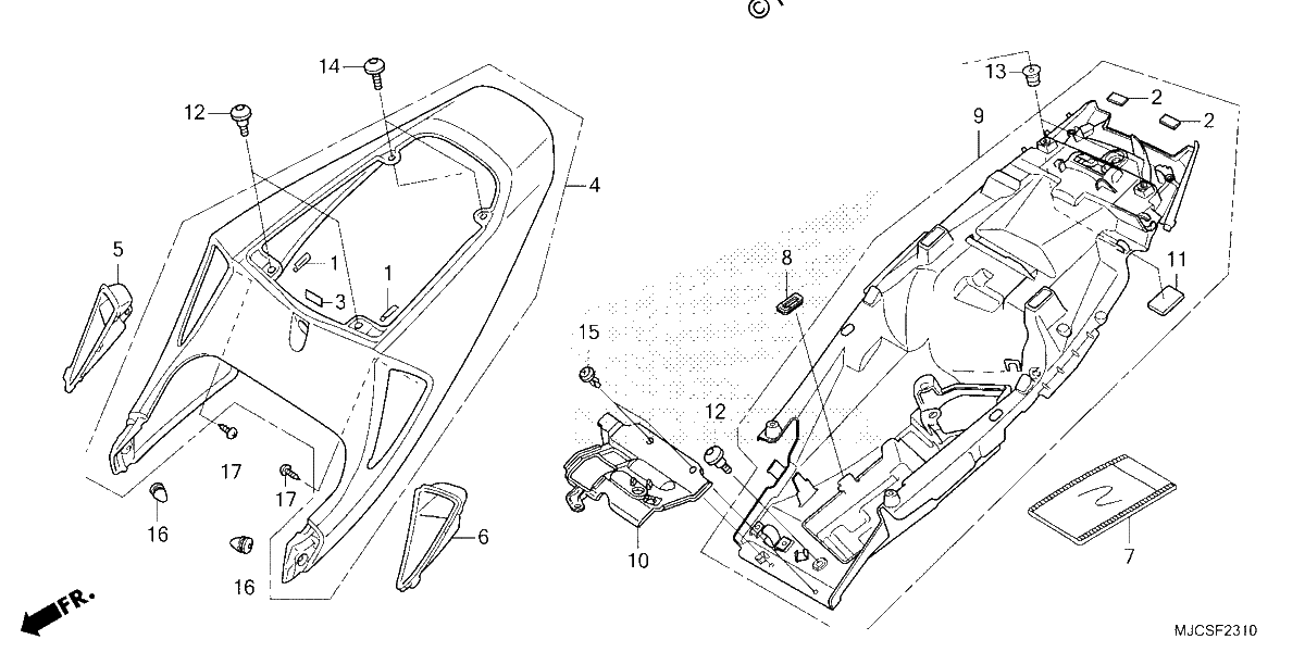 Diagrama de SEAT COWL