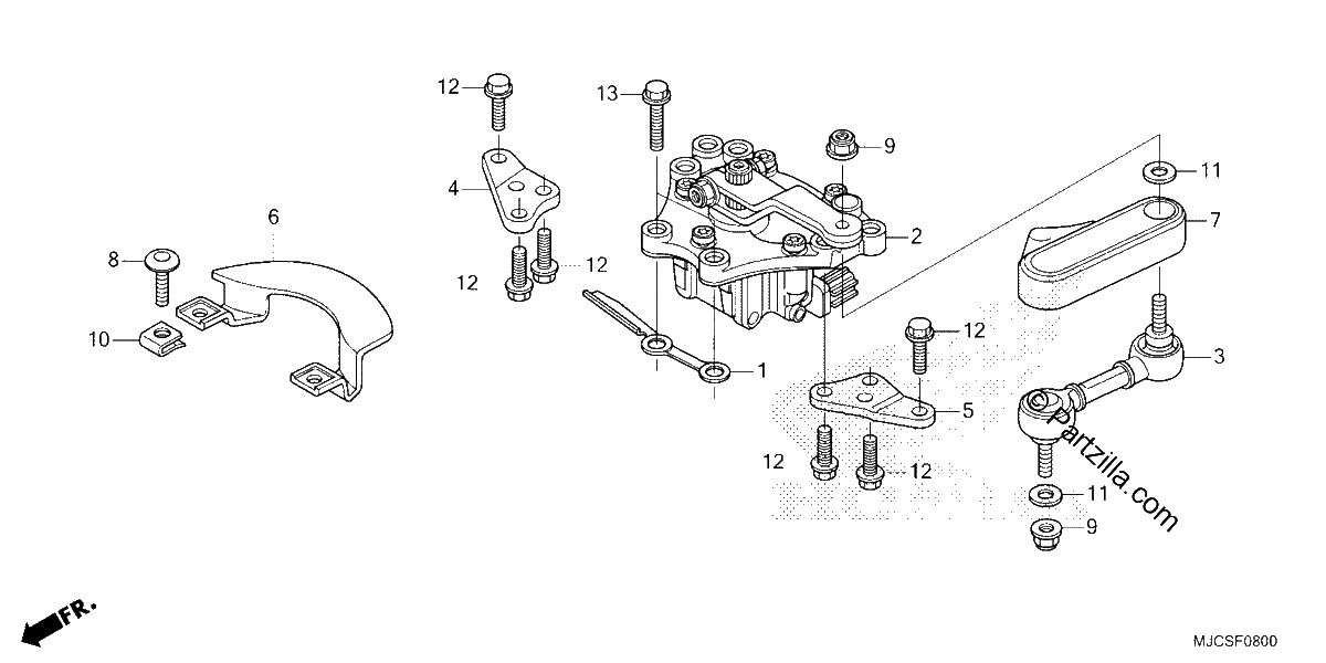 Diagrama de STEERING DAMPER